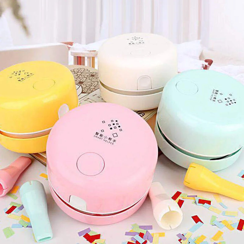 Mini Desktop Vacuum Cleaner Charging Wireless Handheld Keyboard Cleaning Vacuum Cleaner Student Eraser Pencil Dust Removal