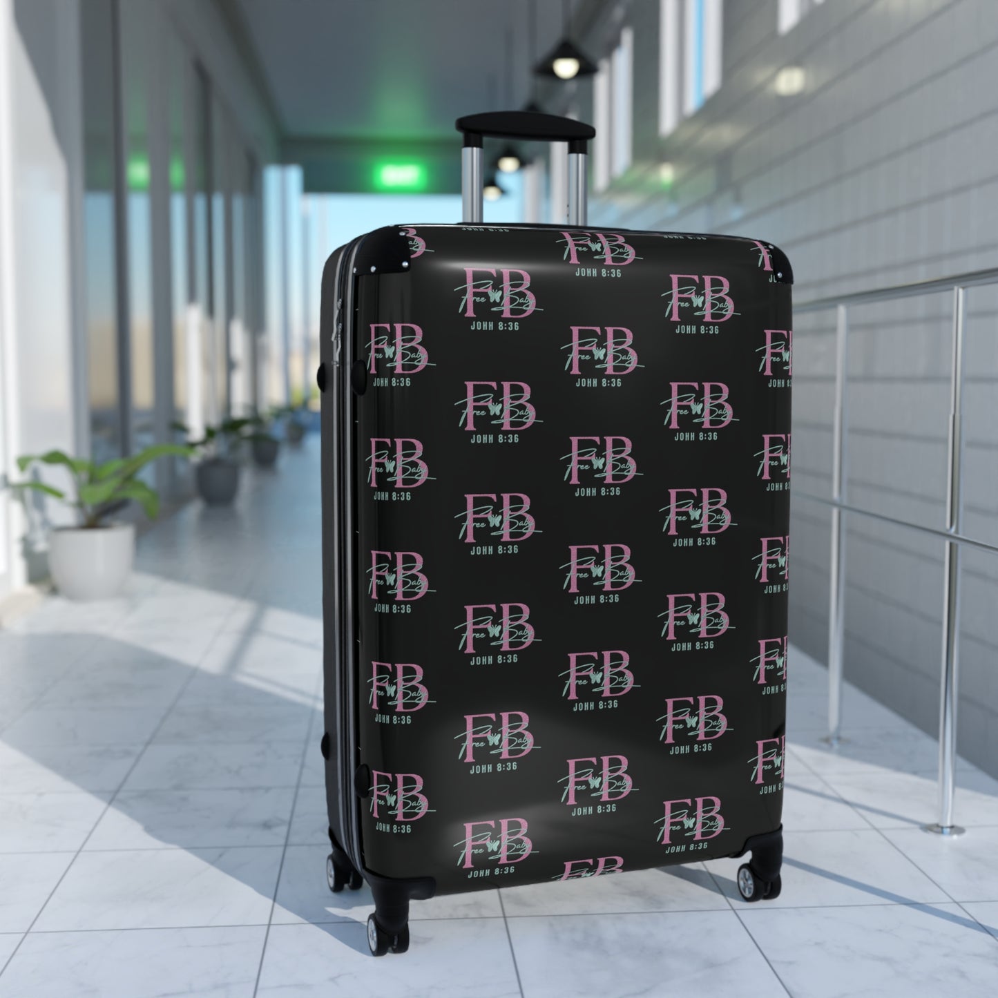 Free Baby - Stylish Travel Suitcase with Trendy Design, Luggage for Travel, Weekend Getaways, Gift for Travelers, Vacation Essentials, Premium Carry-On