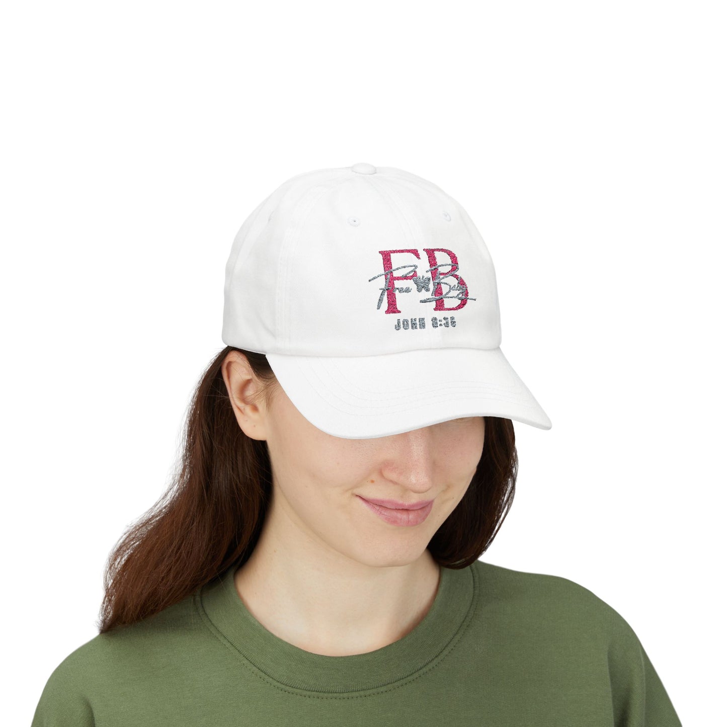 Free-Baby Stylish Classic Cap with FB Embroidery, Trendy Cap for Mom or Dad, Casual, Gift or Everyday Wear
