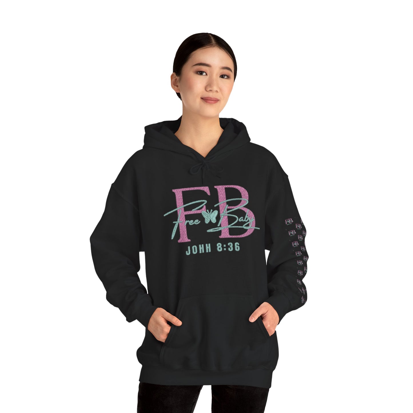 Faith-Based Free-Baby Hooded Sweatshirt, Cozy Apparel, Casual Wear, Inspirational Gift, Religious Hoodie, Everyday Comfort