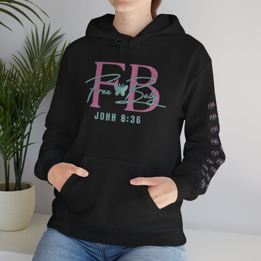 Faith-Based Free-Baby Hooded Sweatshirt, Cozy Apparel, Casual Wear, Inspirational Gift, Religious Hoodie, Everyday Comfort