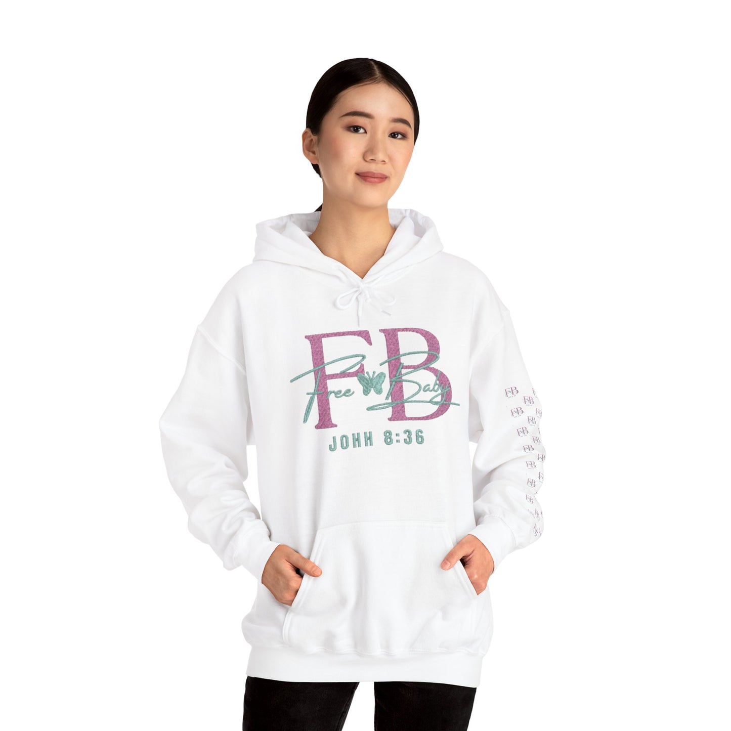 Faith-Based Free-Baby Hooded Sweatshirt, Cozy Apparel, Casual Wear, Inspirational Gift, Religious Hoodie, Everyday Comfort