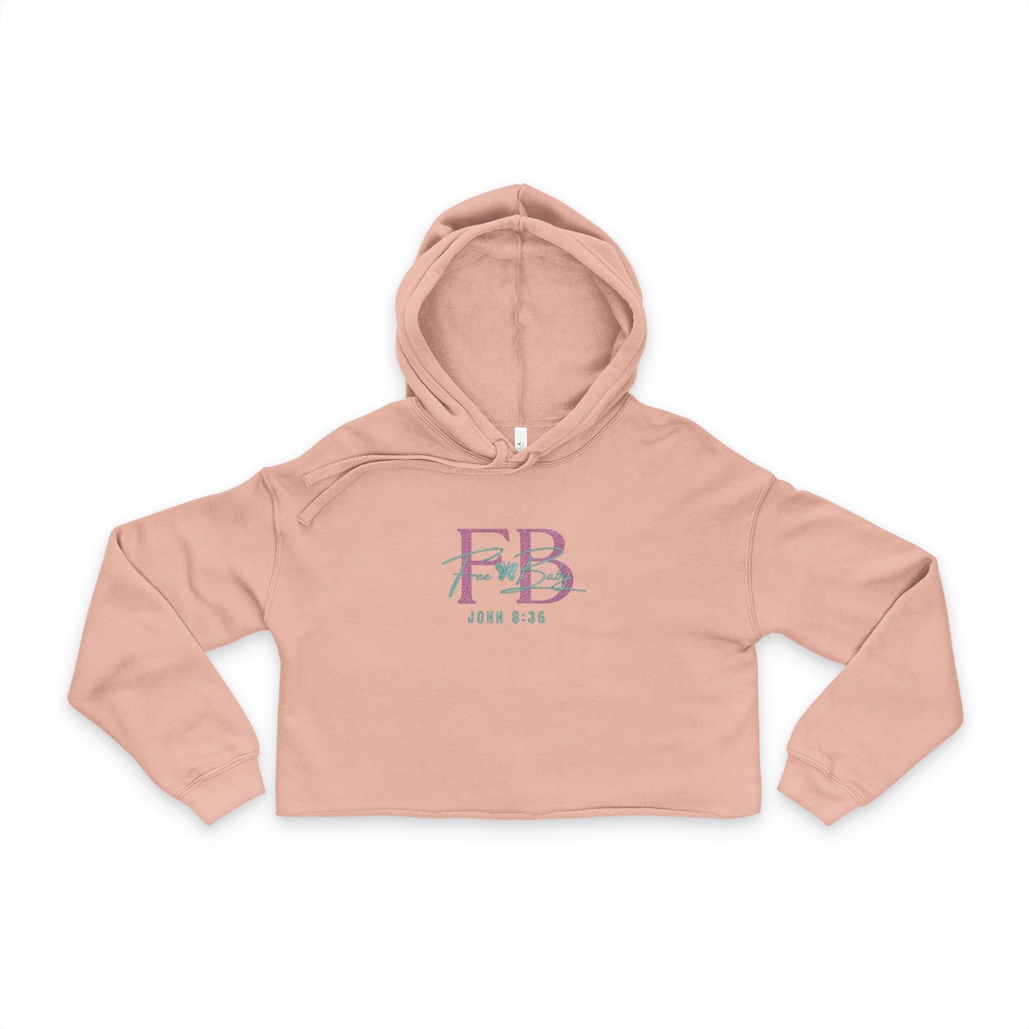 Free Baby - Trendy Women's Cropped Hoodie, Stylish Casual Wear, Summer Fashion, Gift for Her, Lounge Outfit, Festival Clothing