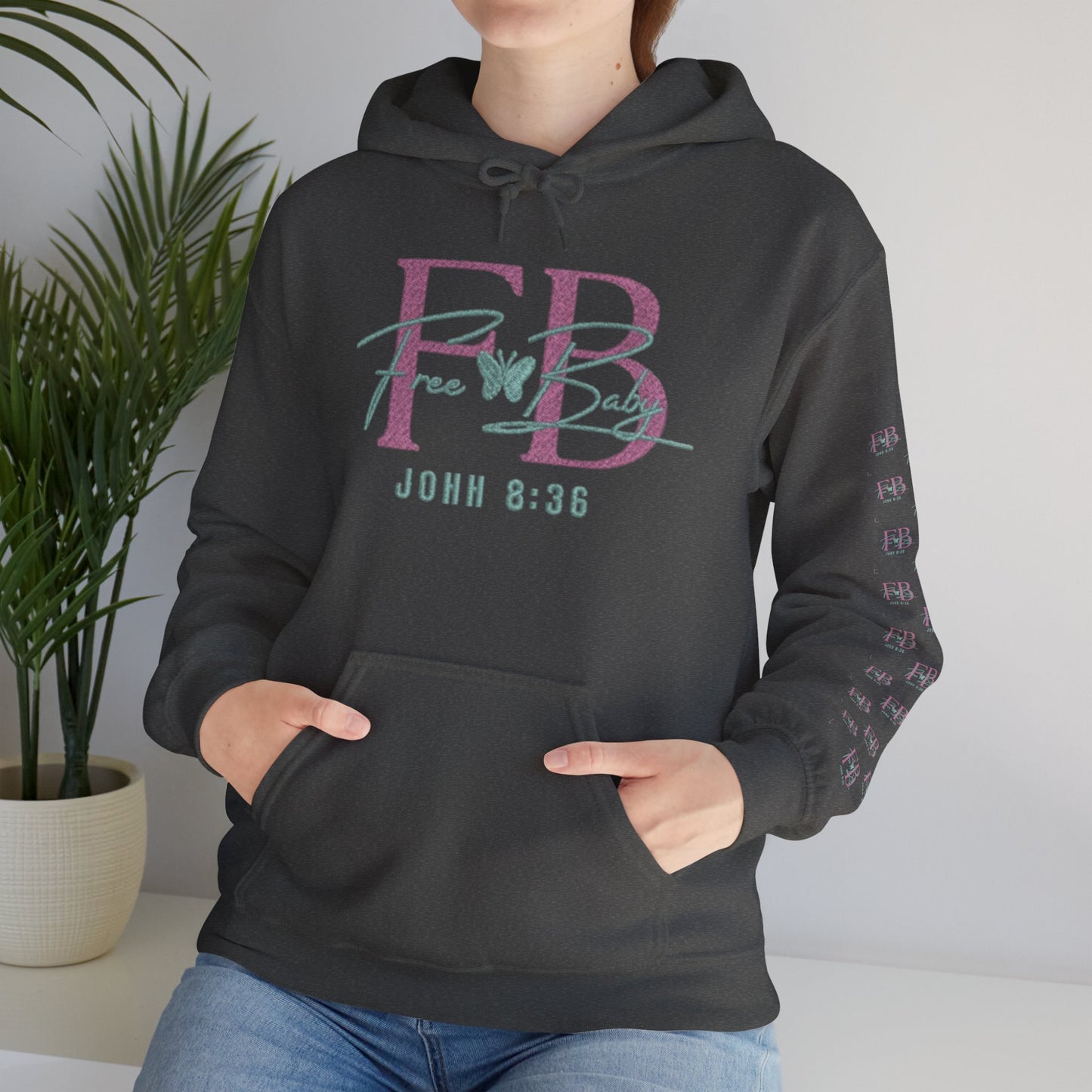 Faith-Based Free-Baby Hooded Sweatshirt, Cozy Apparel, Casual Wear, Inspirational Gift, Religious Hoodie, Everyday Comfort