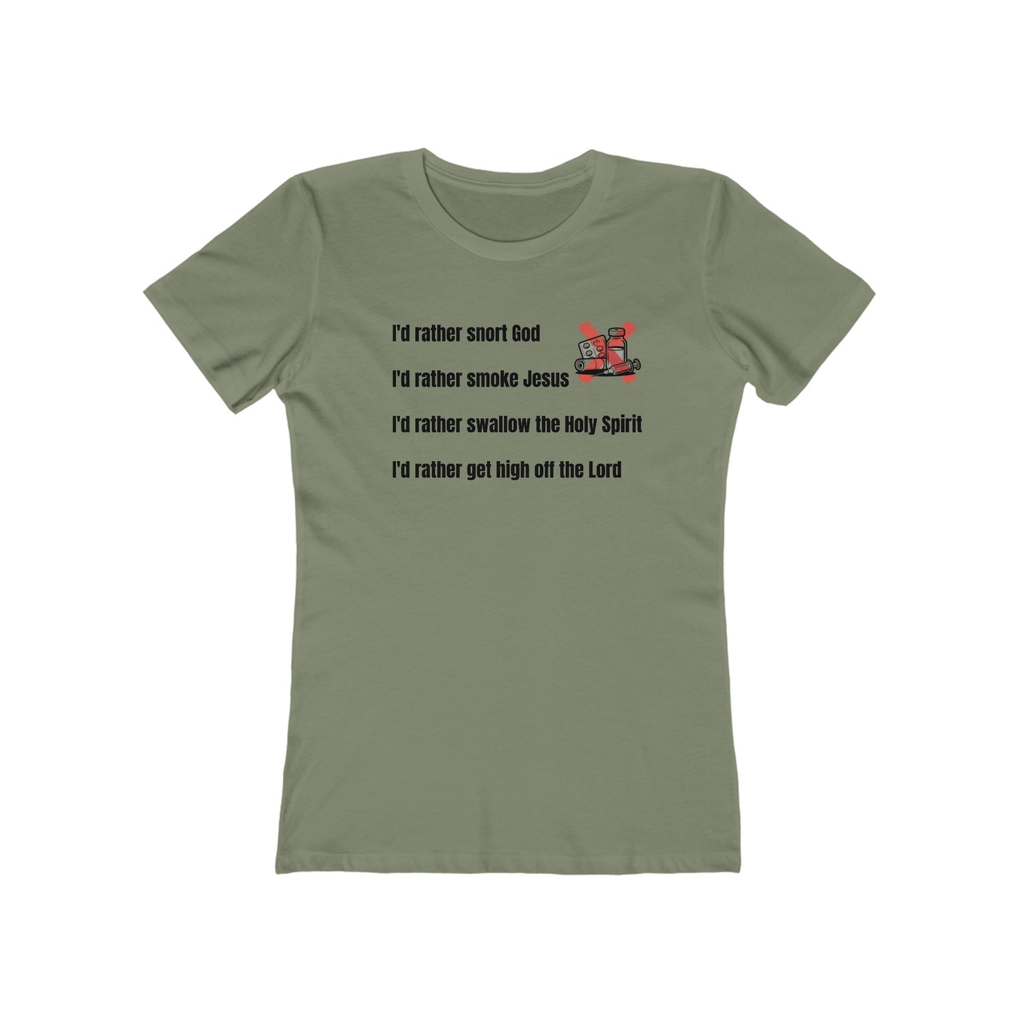Inspirational Boyfriend Tee, Funny T-Shirt for Women, Casual Wear, Gift for Her, Christian Apparel, Sayings Tee