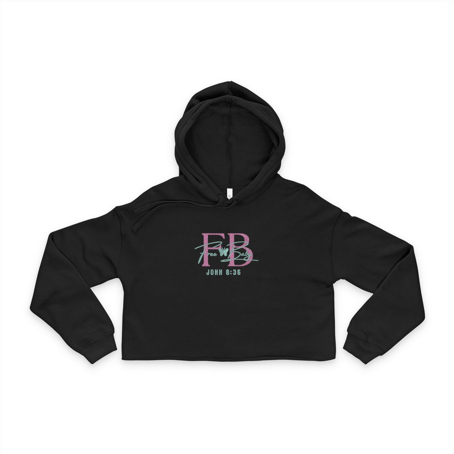Free Baby - Trendy Women's Cropped Hoodie, Stylish Casual Wear, Summer Fashion, Gift for Her, Lounge Outfit, Festival Clothing