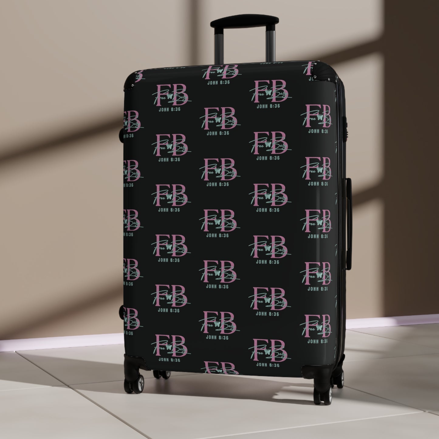 Free Baby - Stylish Travel Suitcase with Trendy Design, Luggage for Travel, Weekend Getaways, Gift for Travelers, Vacation Essentials, Premium Carry-On