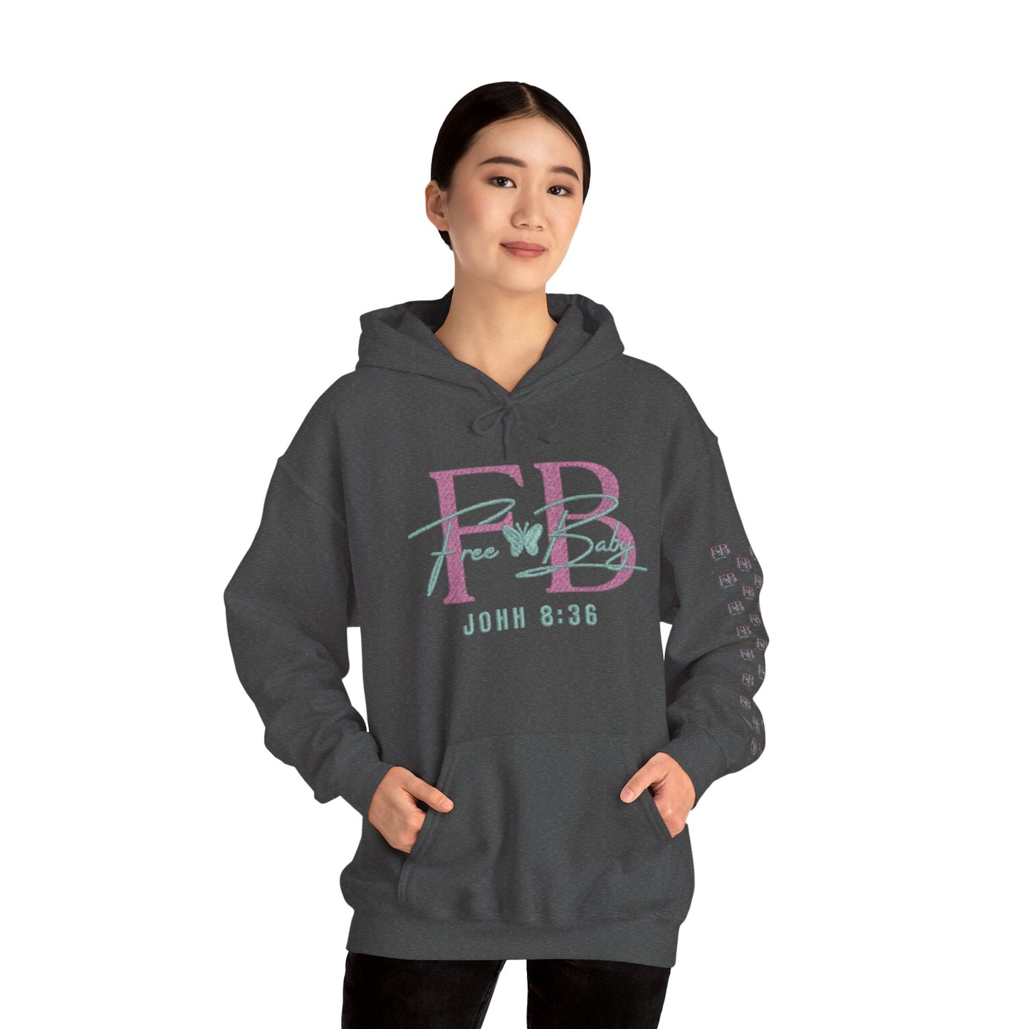 Faith-Based Free-Baby Hooded Sweatshirt, Cozy Apparel, Casual Wear, Inspirational Gift, Religious Hoodie, Everyday Comfort