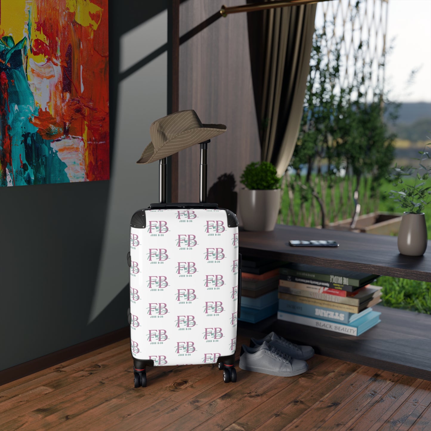 Free Baby - Stylish Travel Suitcase with Personalized Design, Luggage, Suitcase for Vacation, Carry-On, Travel Gift, Unique Travel Accessories