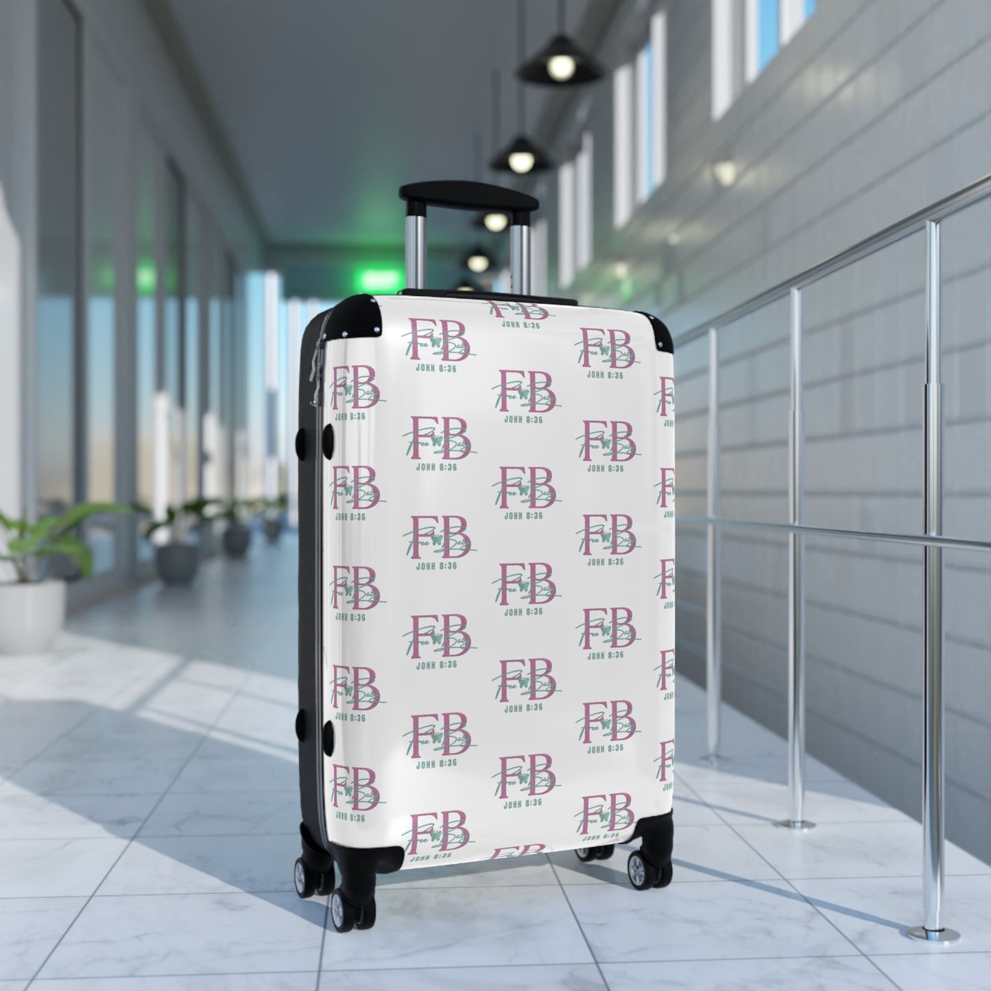 Free Baby - Stylish Travel Suitcase with Personalized Design, Luggage, Suitcase for Vacation, Carry-On, Travel Gift, Unique Travel Accessories