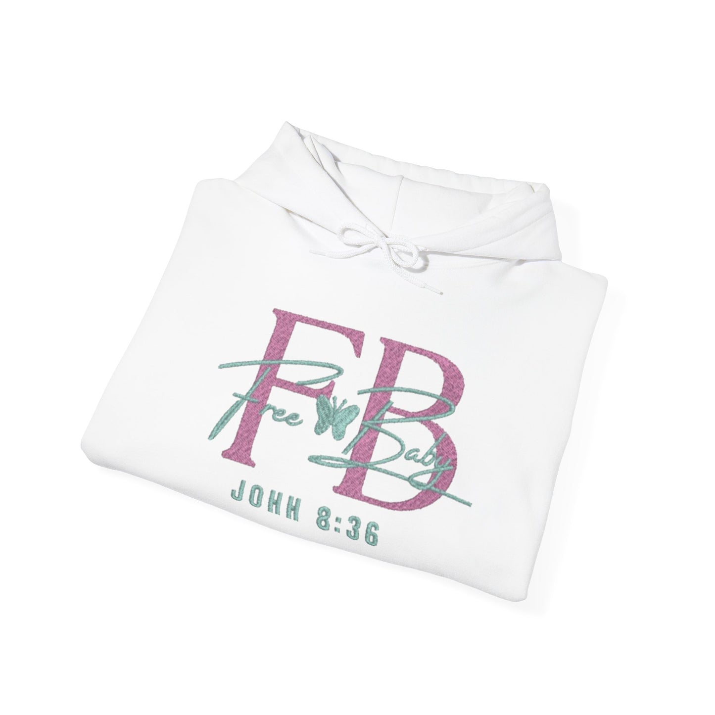 Faith-Based Free-Baby Hooded Sweatshirt, Cozy Apparel, Casual Wear, Inspirational Gift, Religious Hoodie, Everyday Comfort