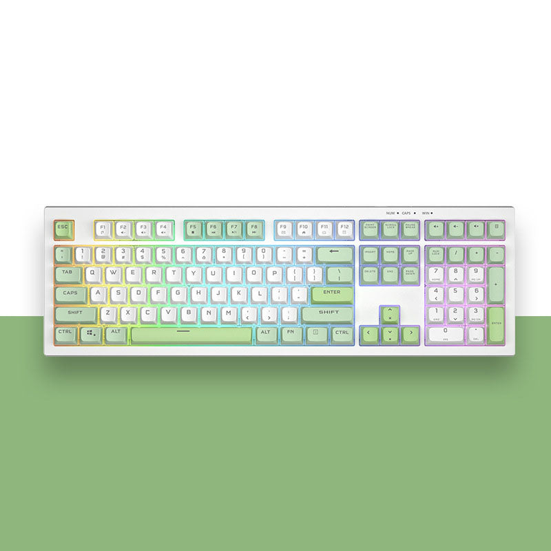 BM108 mechanical tactile keyboard with high aesthetic value, mixed light e-sports game office mute film keyboard