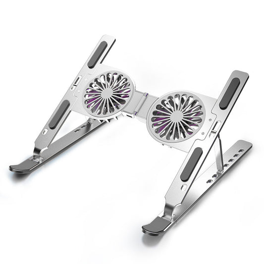 C9 Computer Bracket Aluminum Alloy Notebook Bracket Folding Fan Cooling Increased Laptop Bracket