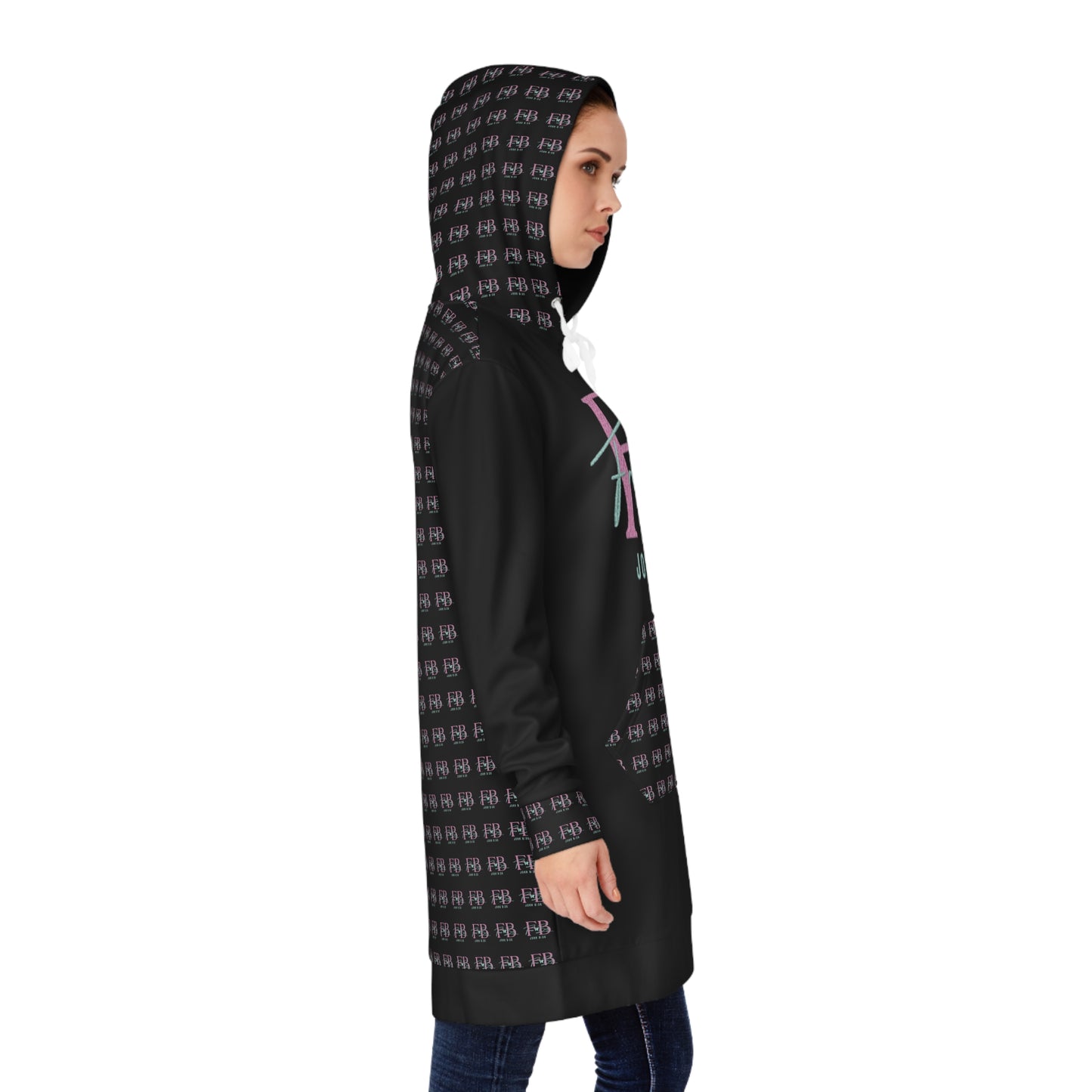 Free Baby - Women's Hoodie Dress - Free & Bold, Cozy Casual Wear, Inspirational Gift, Street Style Outfit, Everyday Comfort