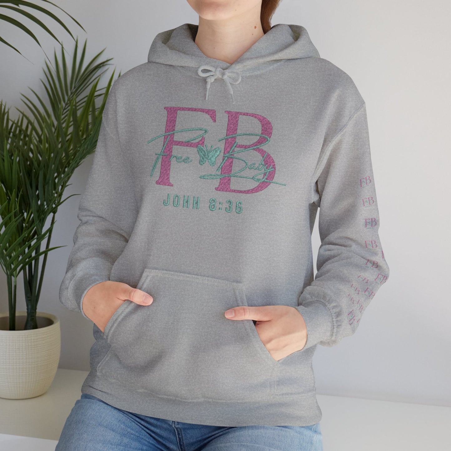 Faith-Based Free-Baby Hooded Sweatshirt, Cozy Apparel, Casual Wear, Inspirational Gift, Religious Hoodie, Everyday Comfort