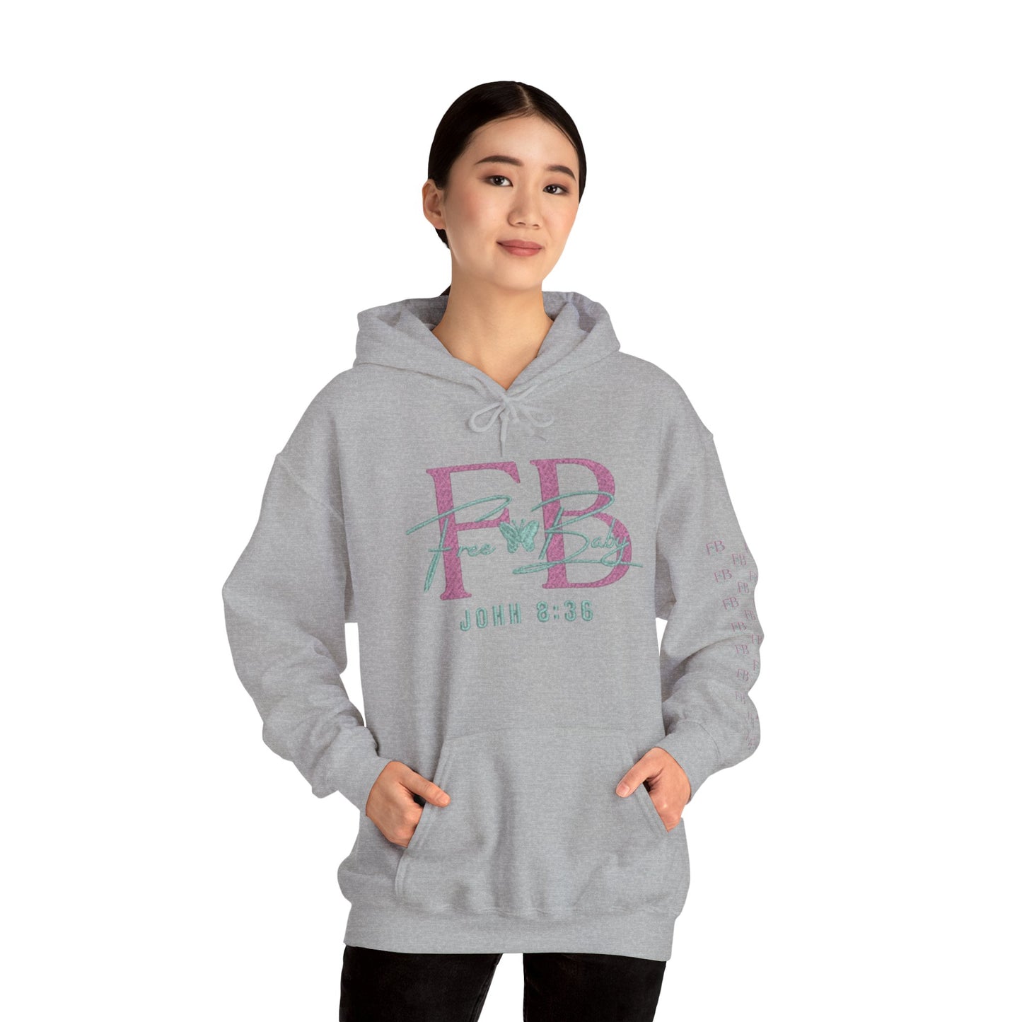 Faith-Based Free-Baby Hooded Sweatshirt, Cozy Apparel, Casual Wear, Inspirational Gift, Religious Hoodie, Everyday Comfort