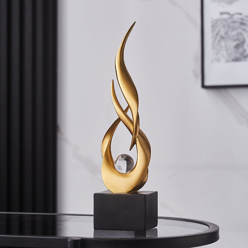 Modern Luxury Artistic Water-Rising Decorative Piece for Living Room Soft Decoration, TV Cabinet, Wine Cabinet, Office, and Entrance Hallway
