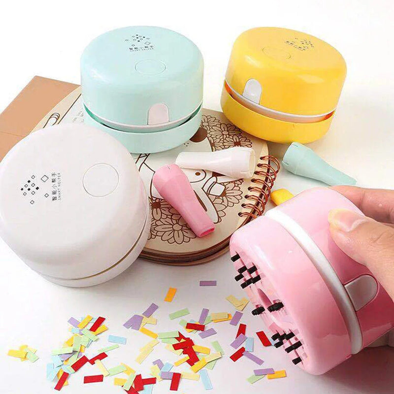 Mini Desktop Vacuum Cleaner Charging Wireless Handheld Keyboard Cleaning Vacuum Cleaner Student Eraser Pencil Dust Removal