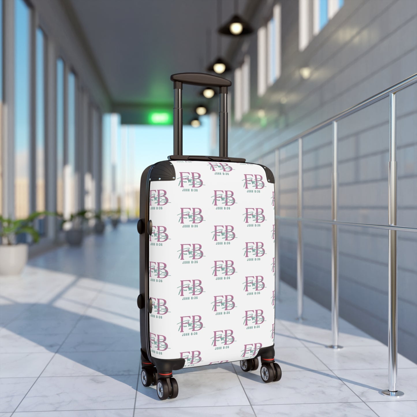 Free Baby - Stylish Travel Suitcase with Personalized Design, Luggage, Suitcase for Vacation, Carry-On, Travel Gift, Unique Travel Accessories