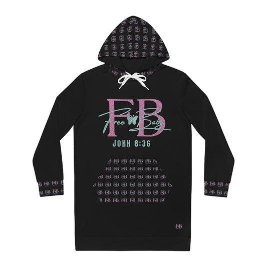 Free Baby - Women's Hoodie Dress - Free & Bold, Cozy Casual Wear, Inspirational Gift, Street Style Outfit, Everyday Comfort