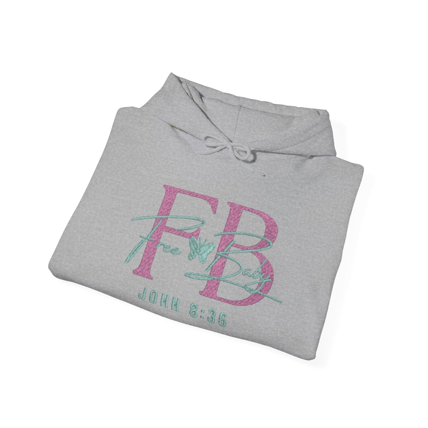 Faith-Based Free-Baby Hooded Sweatshirt, Cozy Apparel, Casual Wear, Inspirational Gift, Religious Hoodie, Everyday Comfort