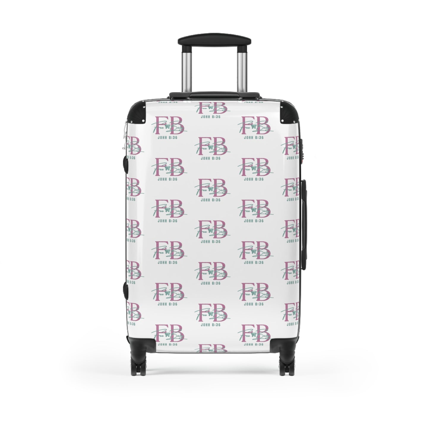 Free Baby - Stylish Travel Suitcase with Personalized Design, Luggage, Suitcase for Vacation, Carry-On, Travel Gift, Unique Travel Accessories