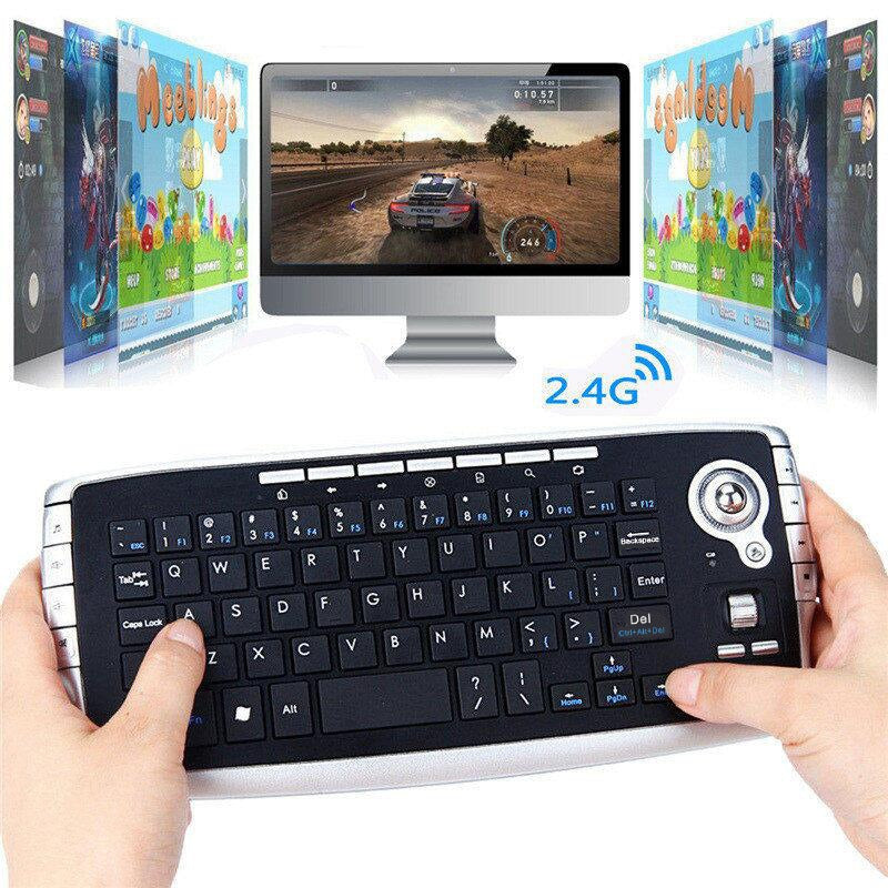 Air Flying Mouse Wireless Track Ball Keyboard Mini 2.4G Wireless Key Mouse 2-in-1 Mouse Keyboard Set