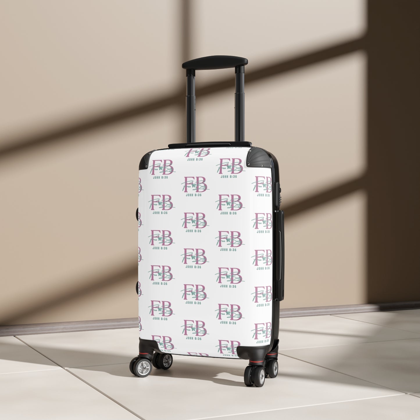 Free Baby - Stylish Travel Suitcase with Personalized Design, Luggage, Suitcase for Vacation, Carry-On, Travel Gift, Unique Travel Accessories