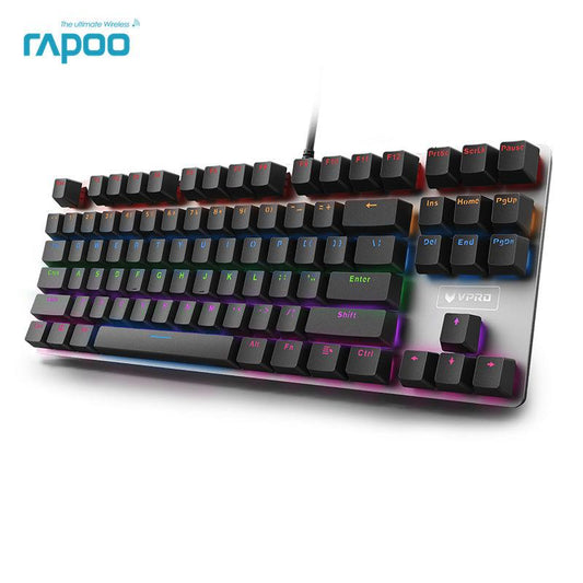 Rapoo V500 Alloy Version Mechanical Gaming Keyboard Teclado with USB Powered for Game Computer Desktop Laptop Black/Brown/Blue