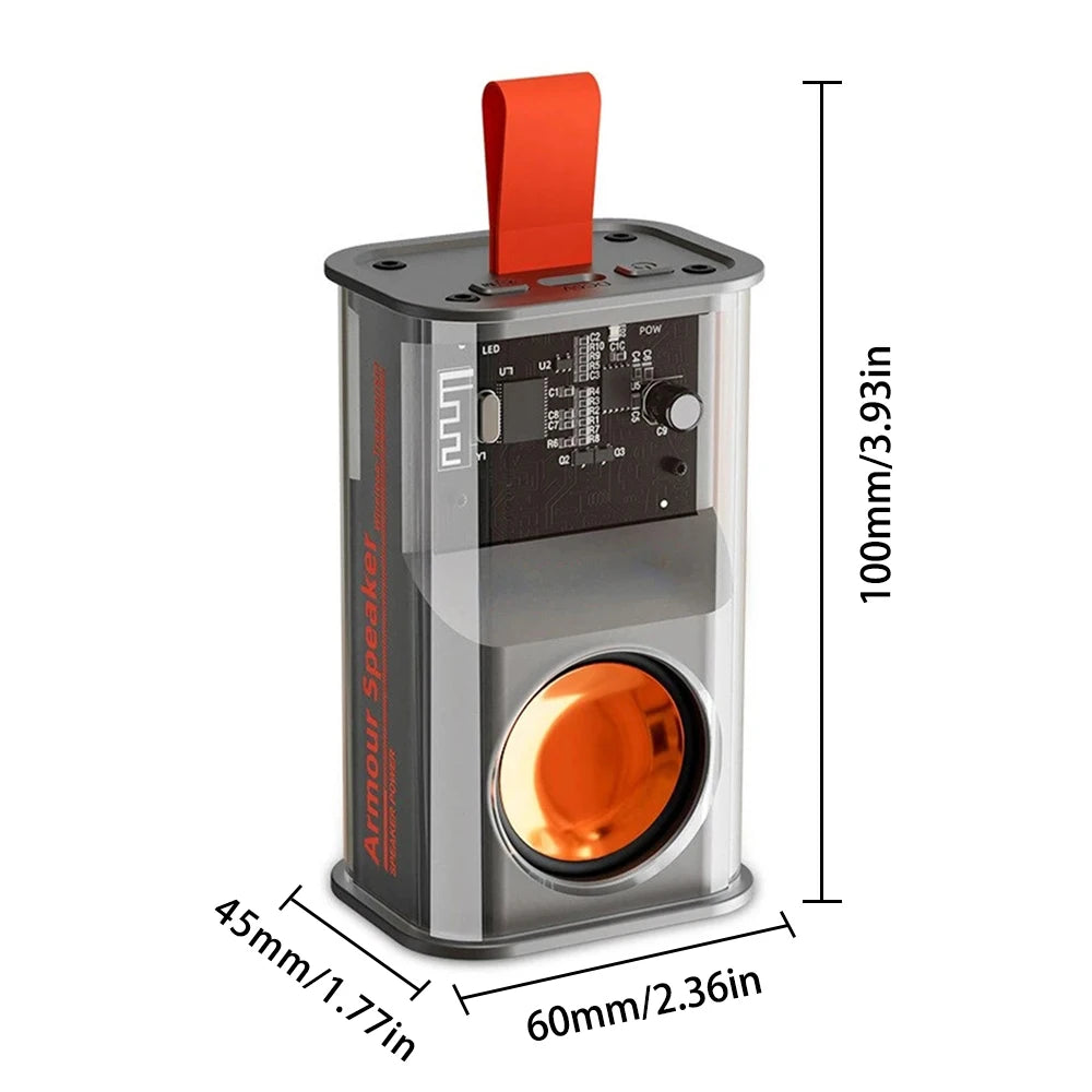 Wireless Bluetooth Speakers Portable Subwoofer Stereo Speaker Type-C Surround Audio Player Loudspeaker Bluetooth V5.3