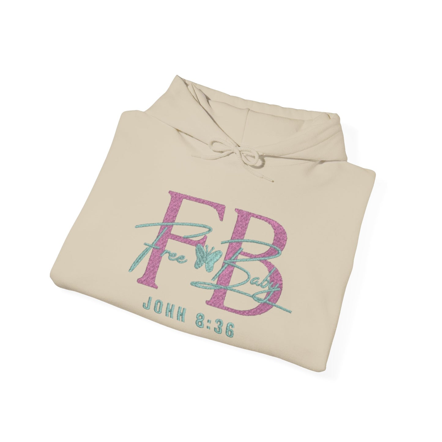 Faith-Based Free-Baby Hooded Sweatshirt, Cozy Apparel, Casual Wear, Inspirational Gift, Religious Hoodie, Everyday Comfort