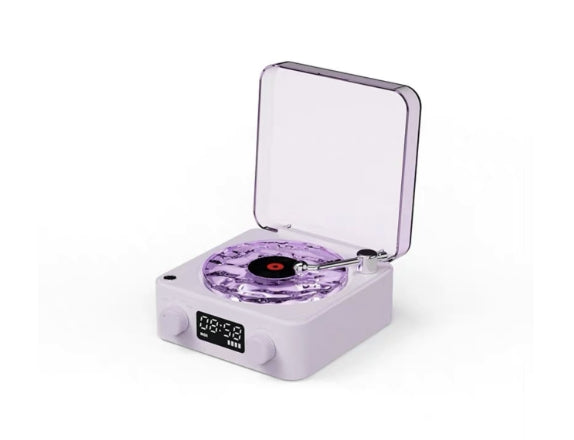 Mini Retro White Noise Bluetooth Speaker Portable Vintage Sleep Aid Bluetooth Speaker Subwoofer with RGB Light Support TF Card