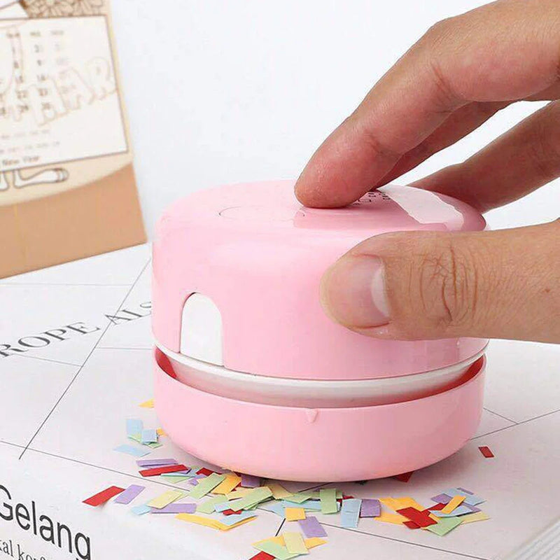 Mini Desktop Vacuum Cleaner Charging Wireless Handheld Keyboard Cleaning Vacuum Cleaner Student Eraser Pencil Dust Removal