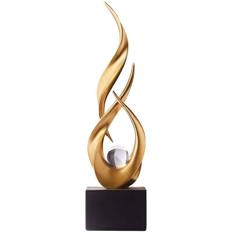 Modern Luxury Artistic Water-Rising Decorative Piece for Living Room Soft Decoration, TV Cabinet, Wine Cabinet, Office, and Entrance Hallway