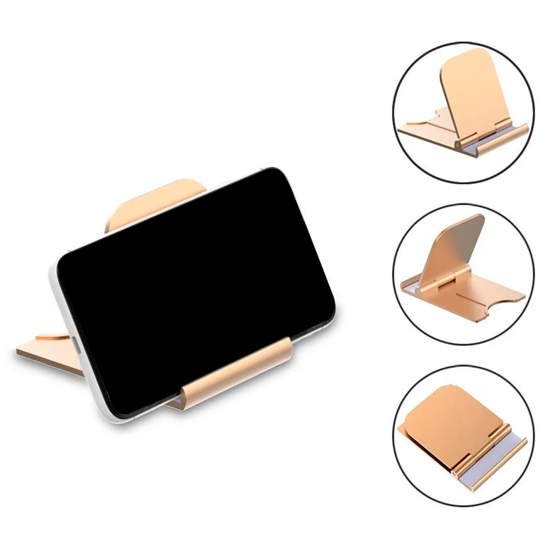 Portable Mini Mobile Phone Holder Foldable Desk Stand Holder 4 Degrees Adjustable Universal for iPhone Andorid Phone