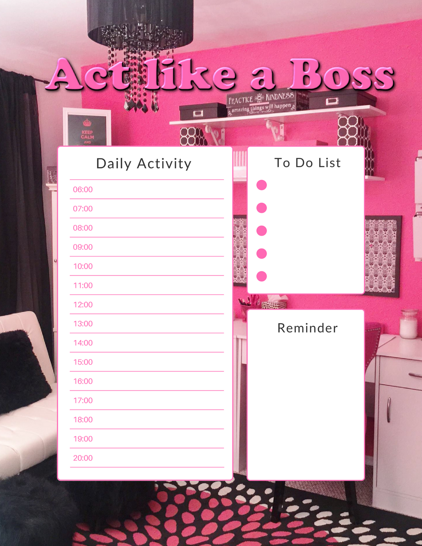 Boss Activity Planner