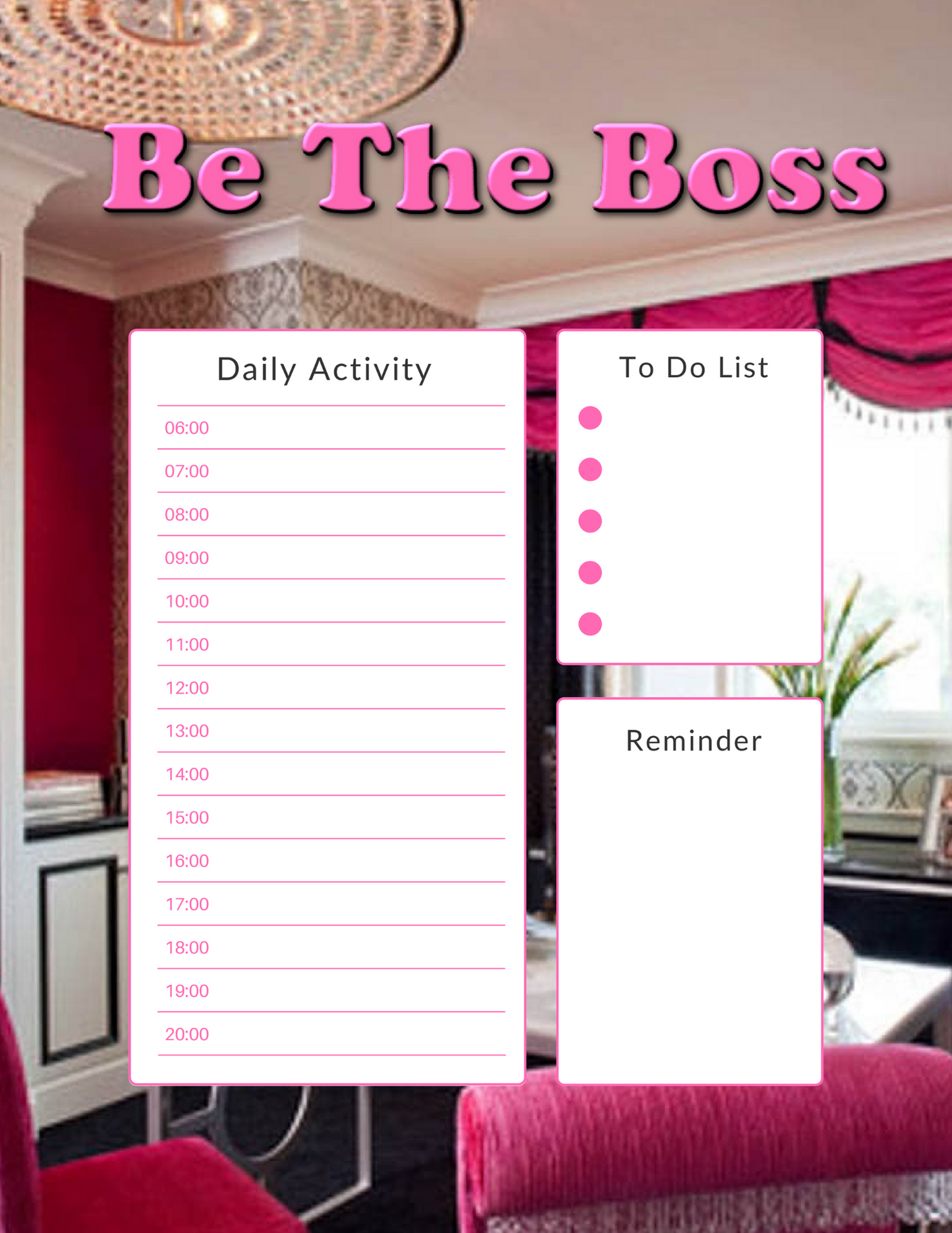 Boss Activity Planner